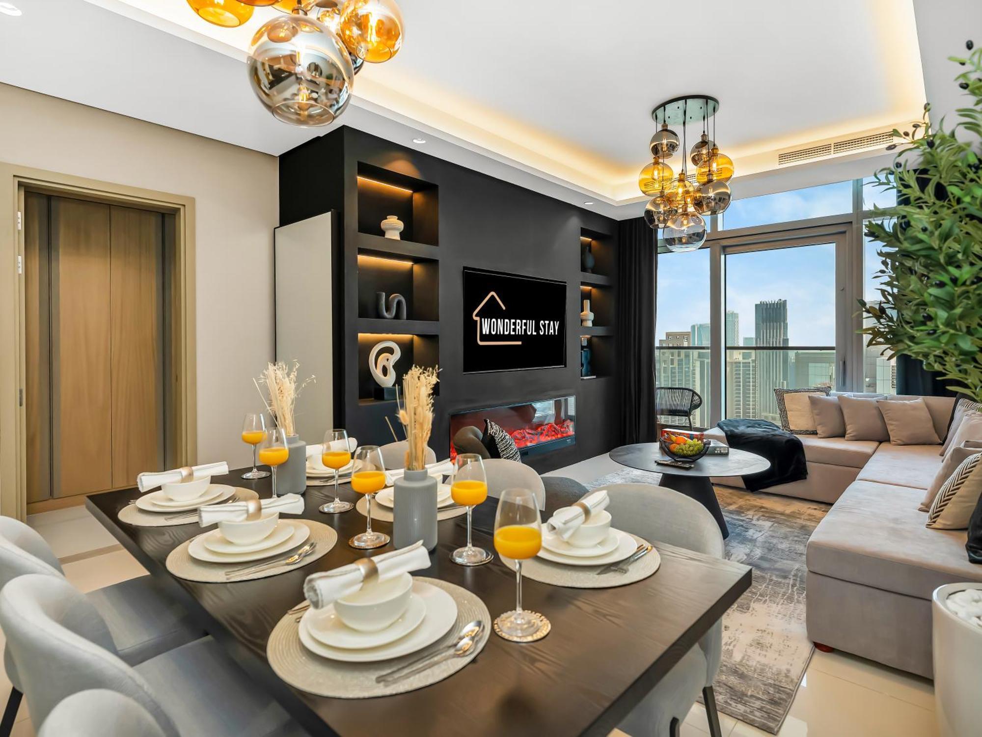 Wonderfulstay At Paramount - Highest Infinity Pool - Burj Khalifa View - Brand New Luxury *